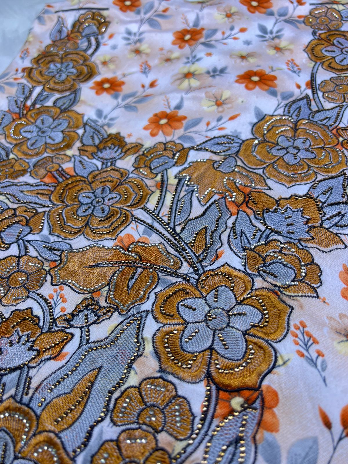 Luxury Embroidered Cotton Mukhawar (C7)