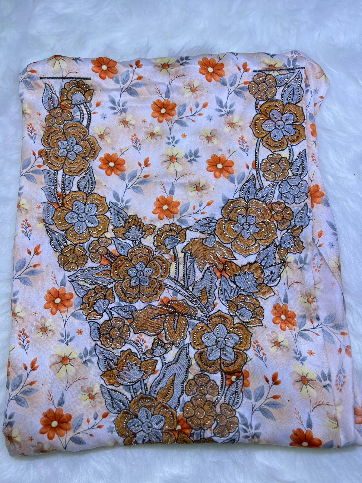 Luxury Embroidered Cotton Mukhawar (C7)