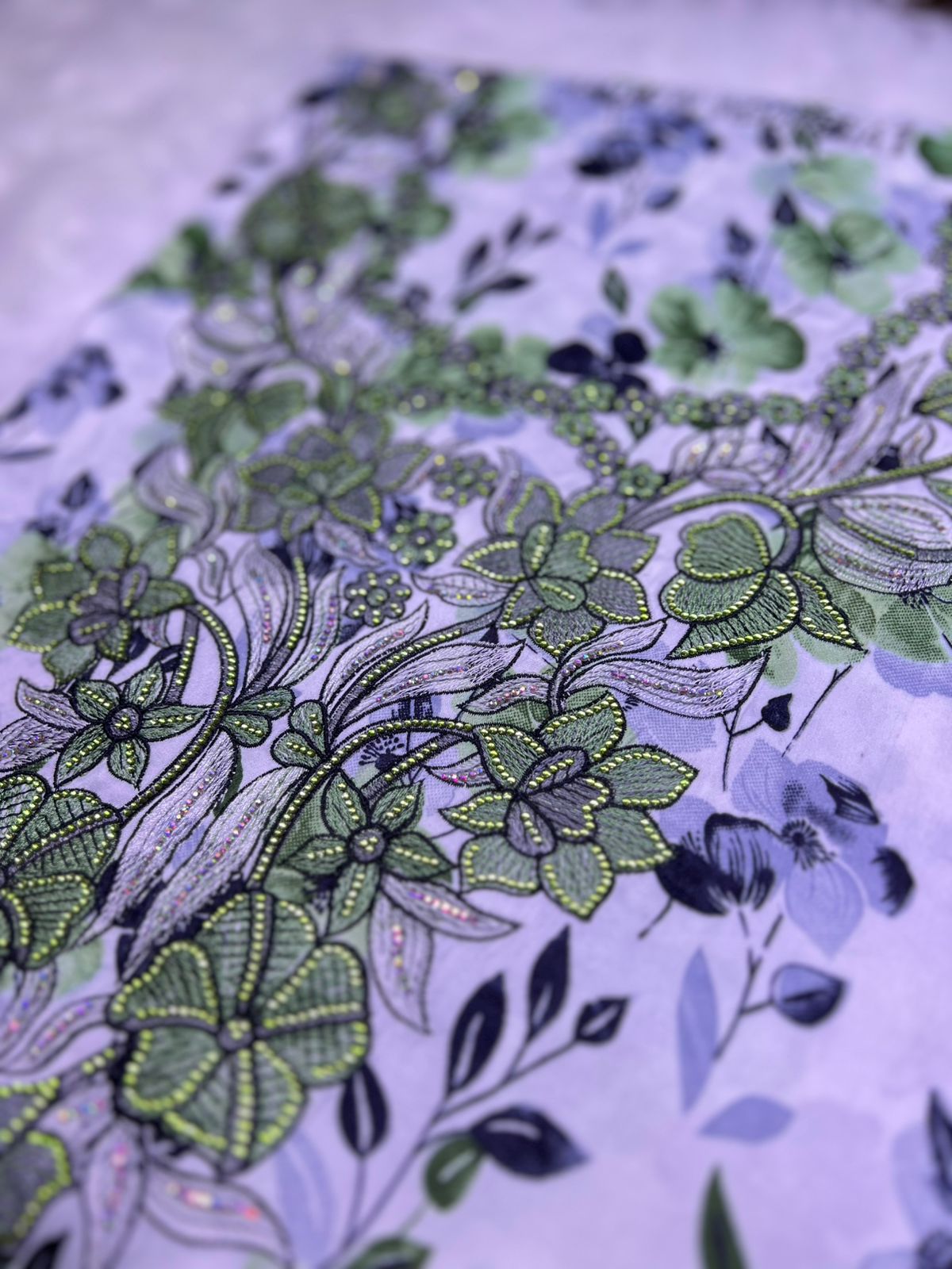 Luxury Embroidered Cotton Mukhawar (C4)