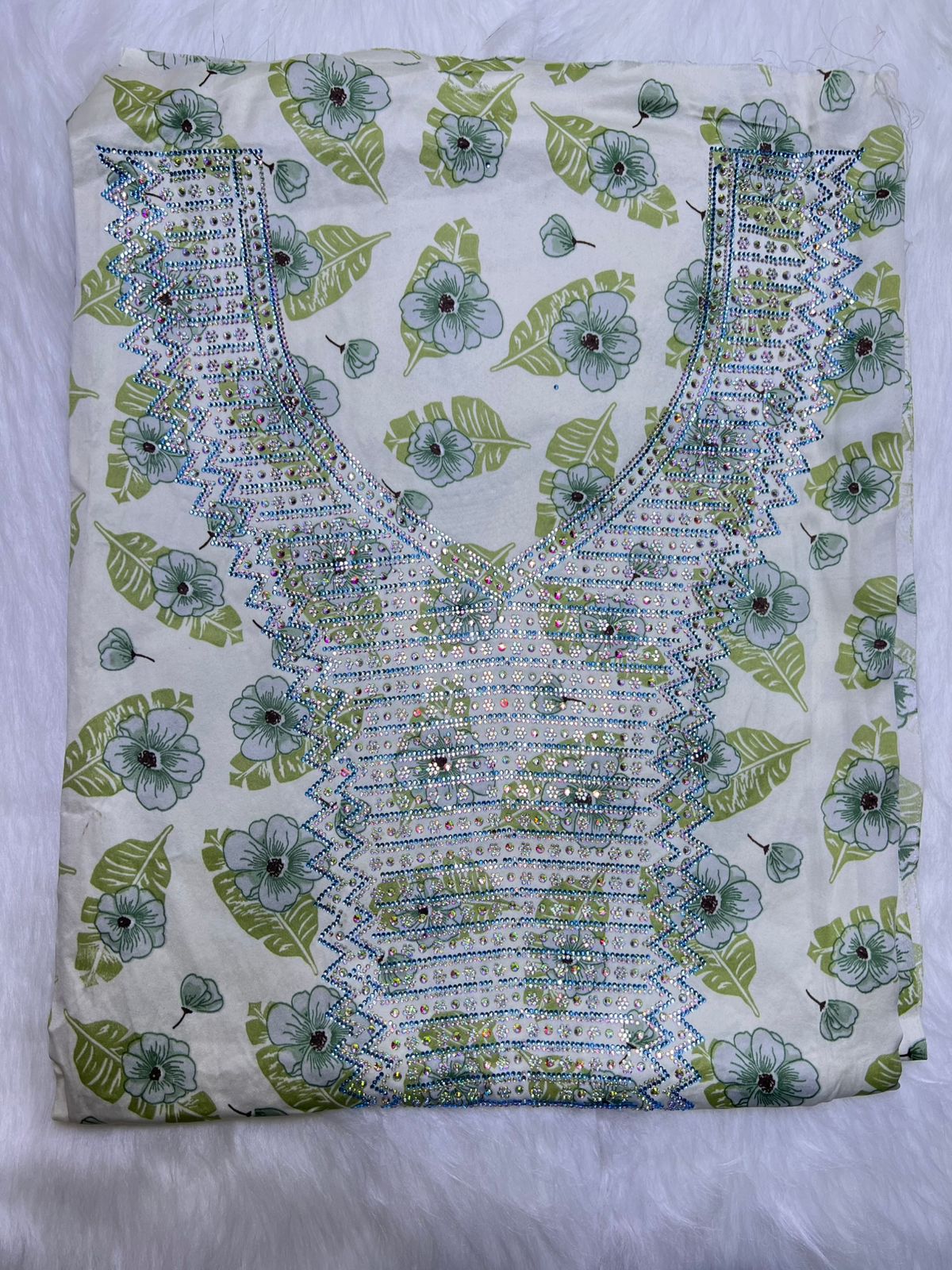 Premium Stone Cotton Mukhawar with shaila (A4)