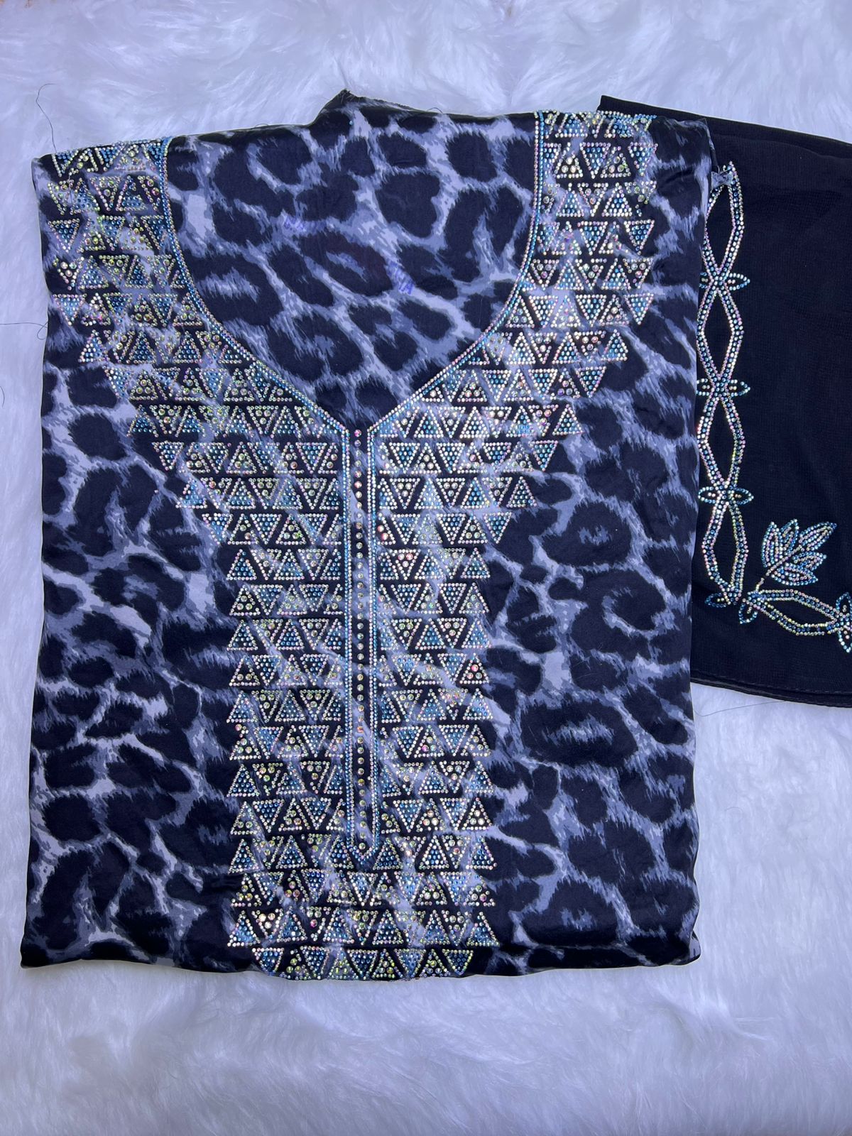 Premium Stone Cotton Mukhawar with shaila (A7)