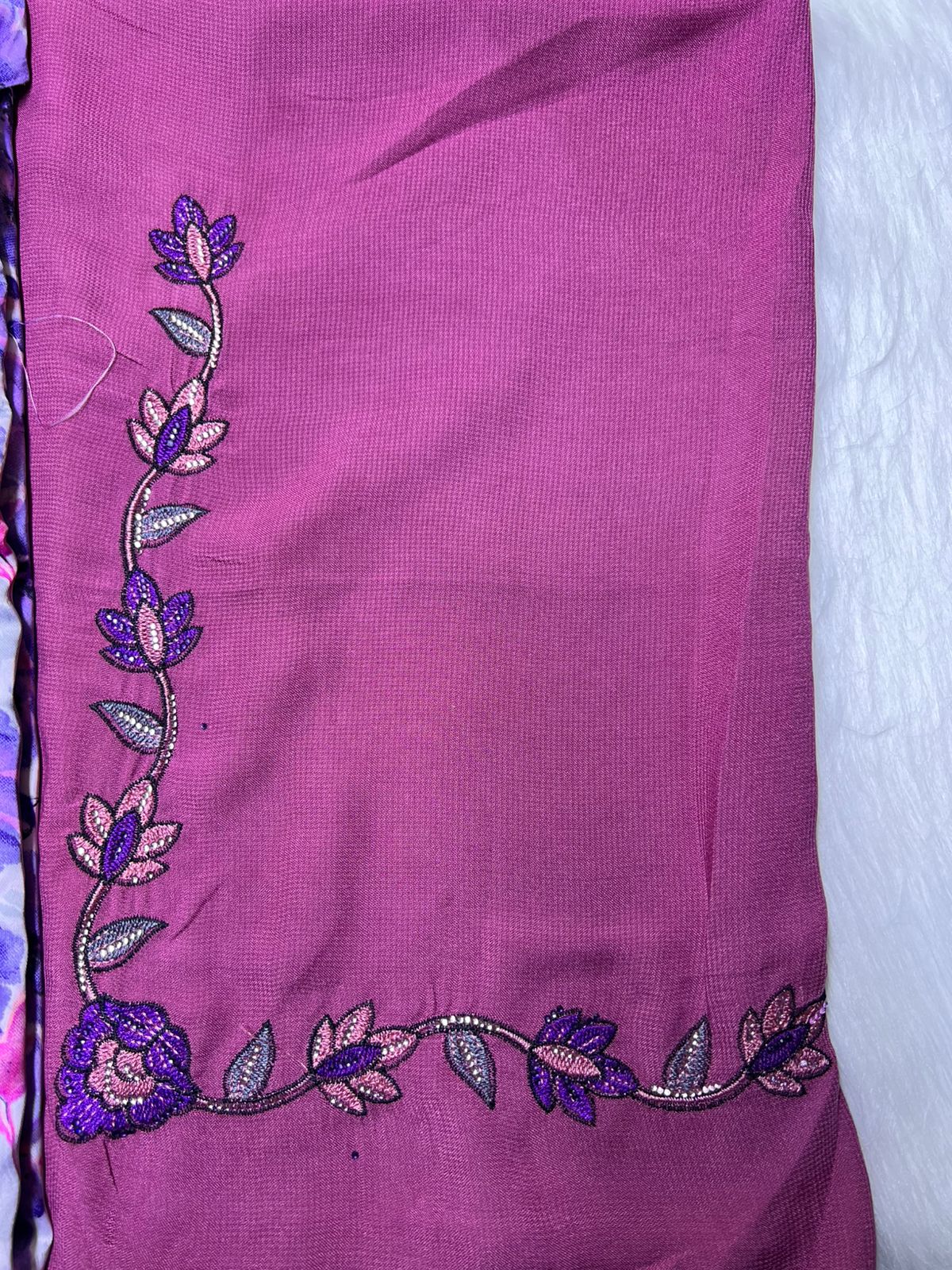 Luxury Embroidered Cotton Mukhawar with shaila (B4)