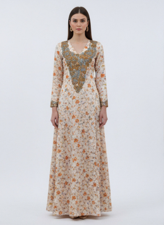 Luxury Embroidered Cotton Mukhawar (C7)