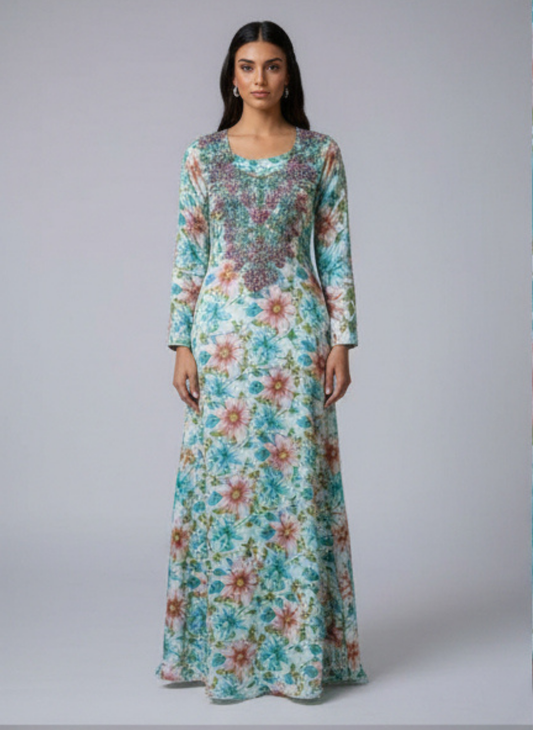 Luxury Embroidered Cotton Mukhawar (C6)