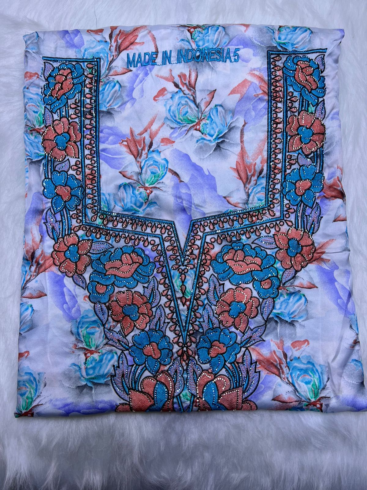 Luxury Embroidered Cotton Mukhawar with shaila (B6)