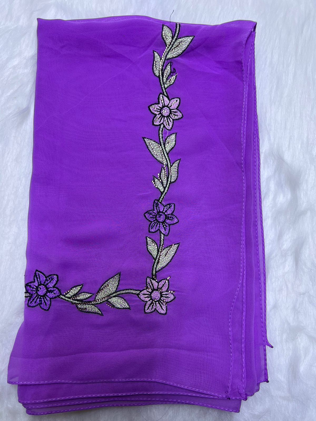 Luxury Embroidered Cotton Mukhawar with shaila (B5)