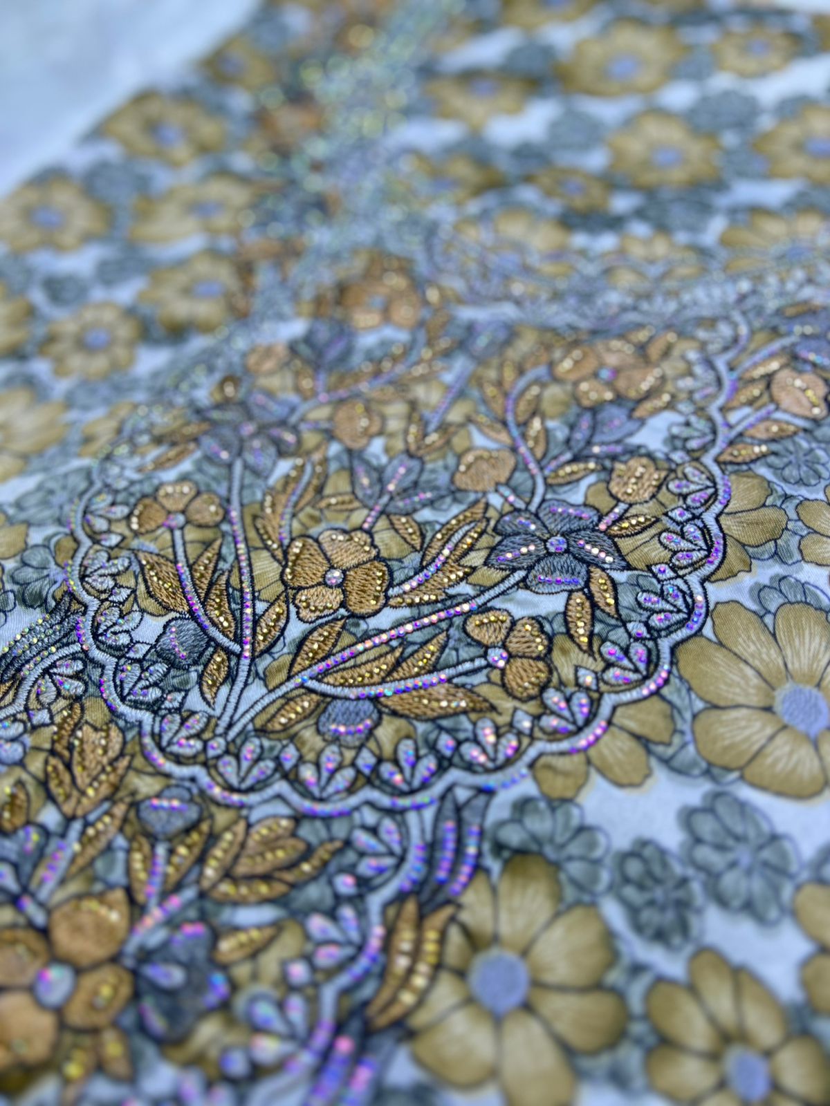 Luxury Embroidered Cotton Mukhawar (C8)