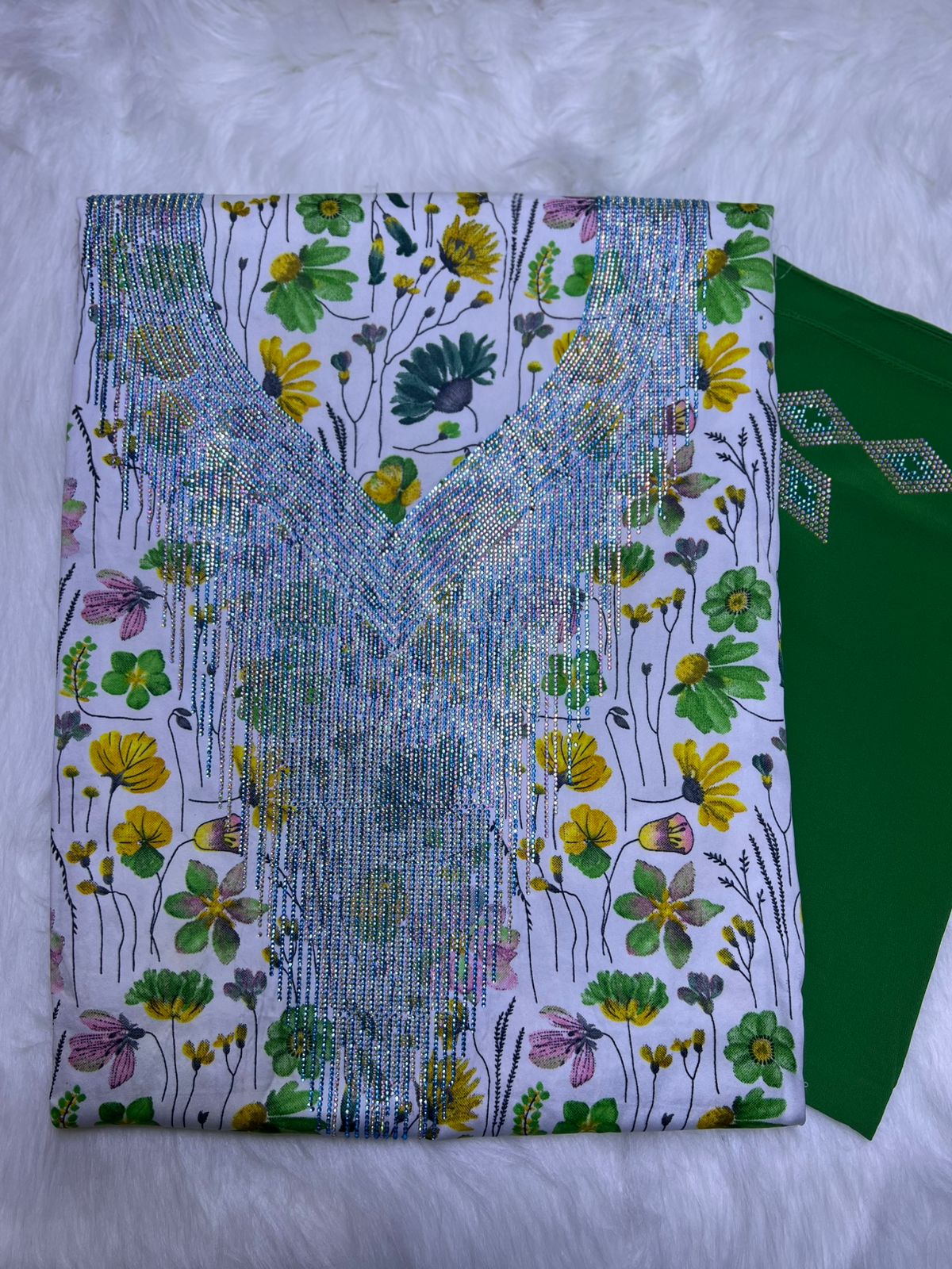 Premium Stone Cotton Mukhawar with shaila (A2)