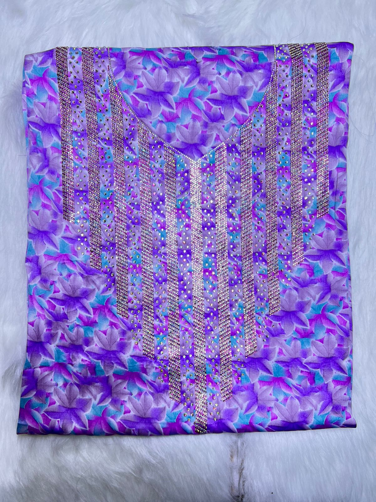 Premium Stone Cotton Mukhawar with shaila (A3)
