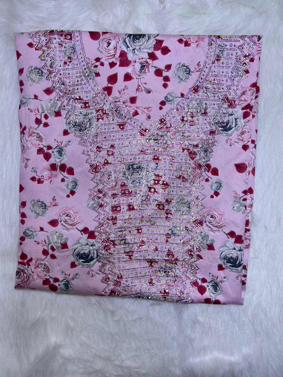 Premium Stone Cotton Mukhawar with shaila (A4)