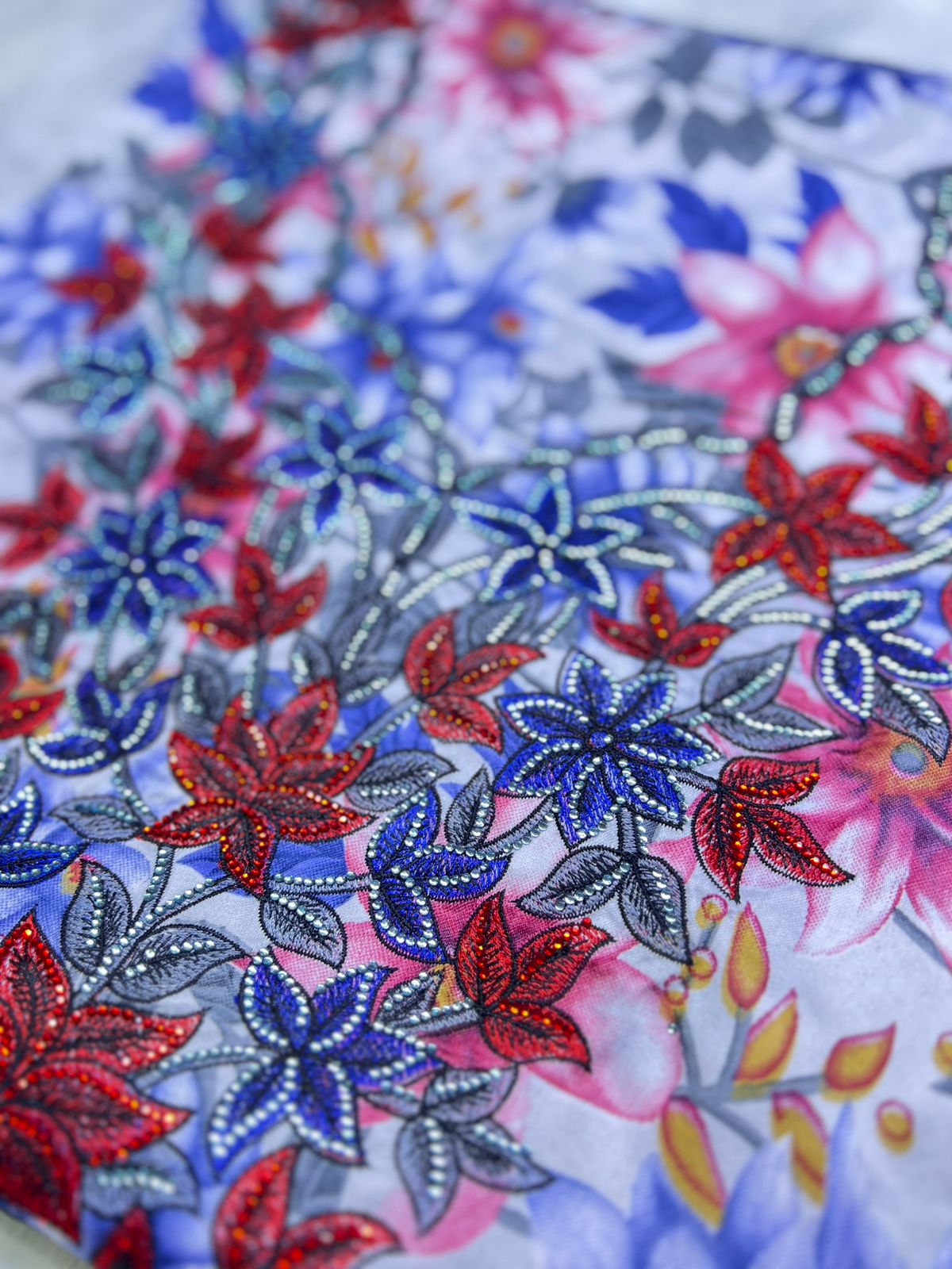 Luxury Embroidered Cotton Mukhawar (C6)