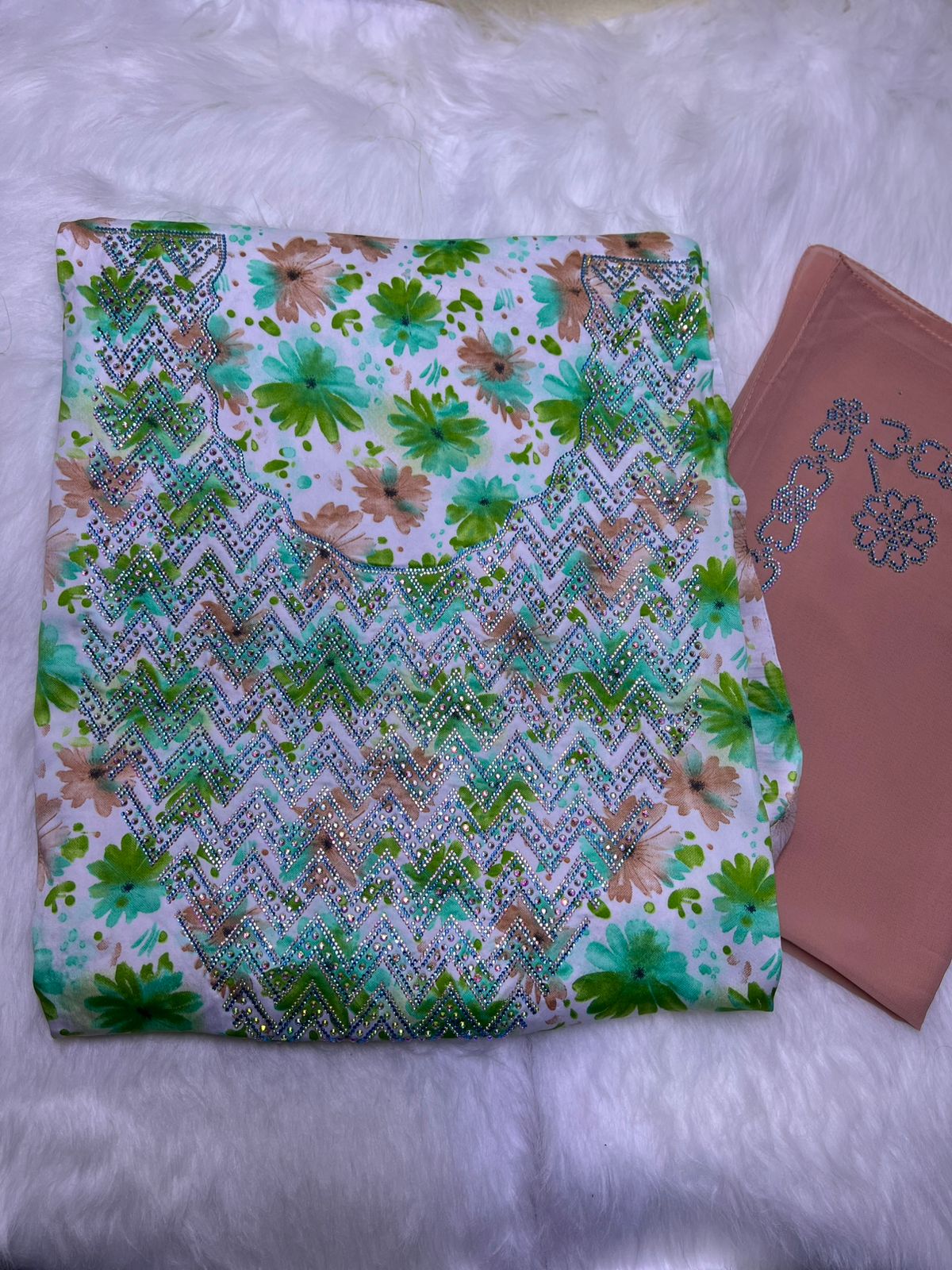 Premium  Stone Cotton Mukhawar with shaila (A1 )