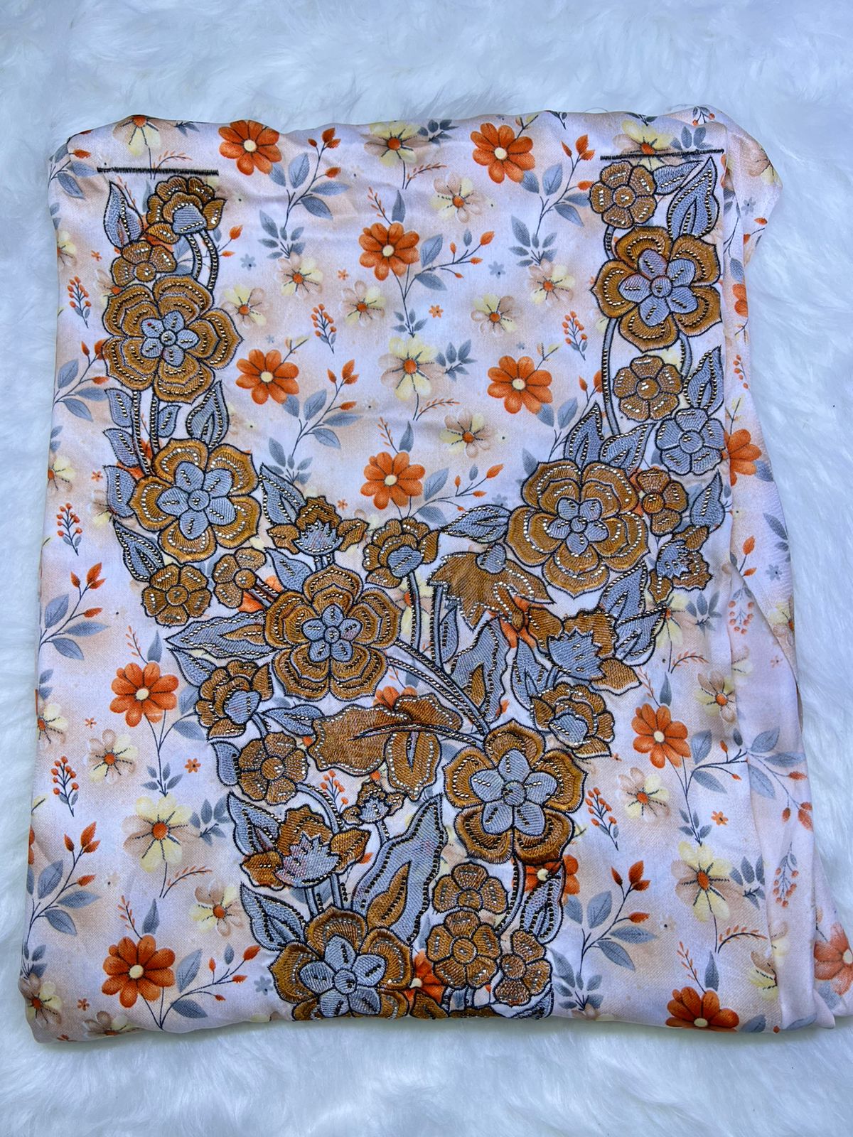 Luxury Embroidered Cotton Mukhawar (C7)