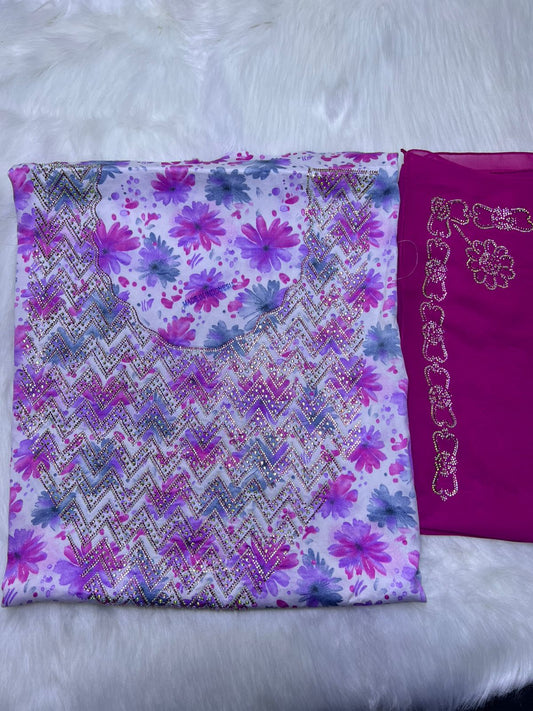 Premium  Stone Cotton Mukhawar with shaila (A1 )