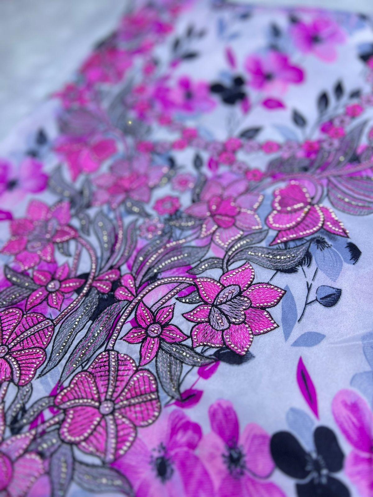 Luxury Embroidered Cotton Mukhawar (C4)