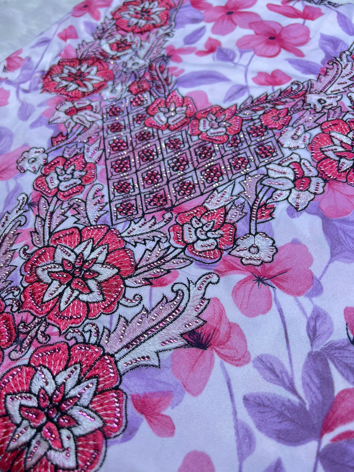 Luxury Embroidered Cotton Mukhawar (C1)