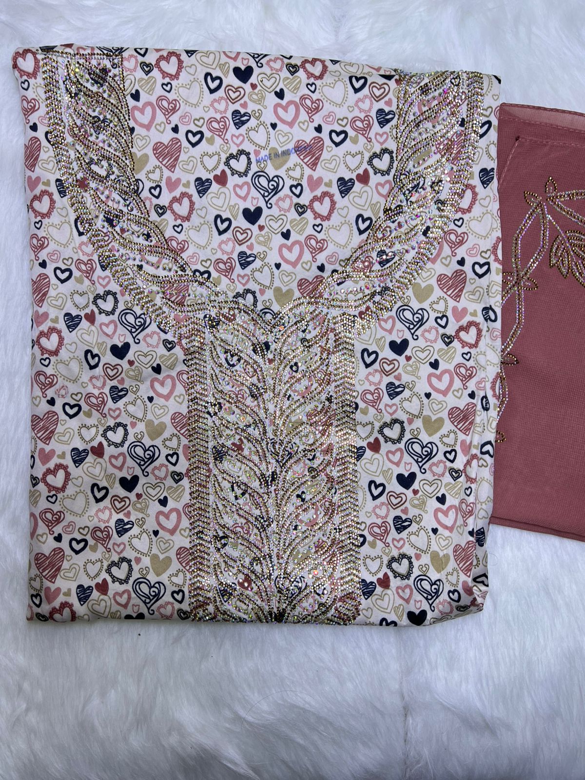 Premium Stone Cotton Mukhawar with shaila (A8)
