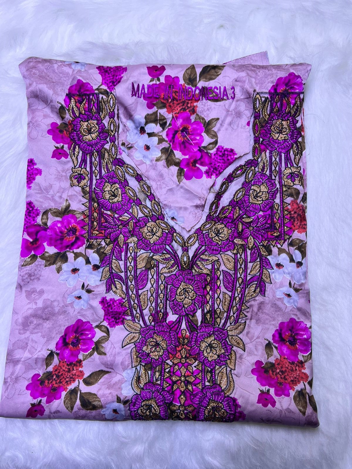 Luxury Embroidered Cotton Mukhawar with shaila ( B 2 CG, PINK)