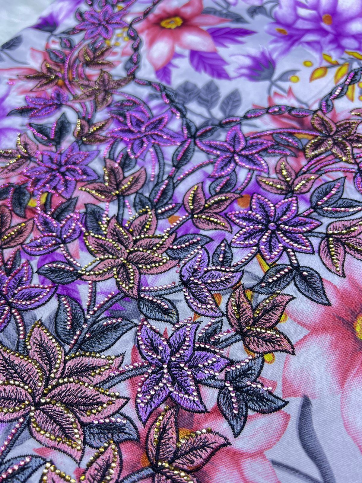 Luxury Embroidered Cotton Mukhawar (C6)