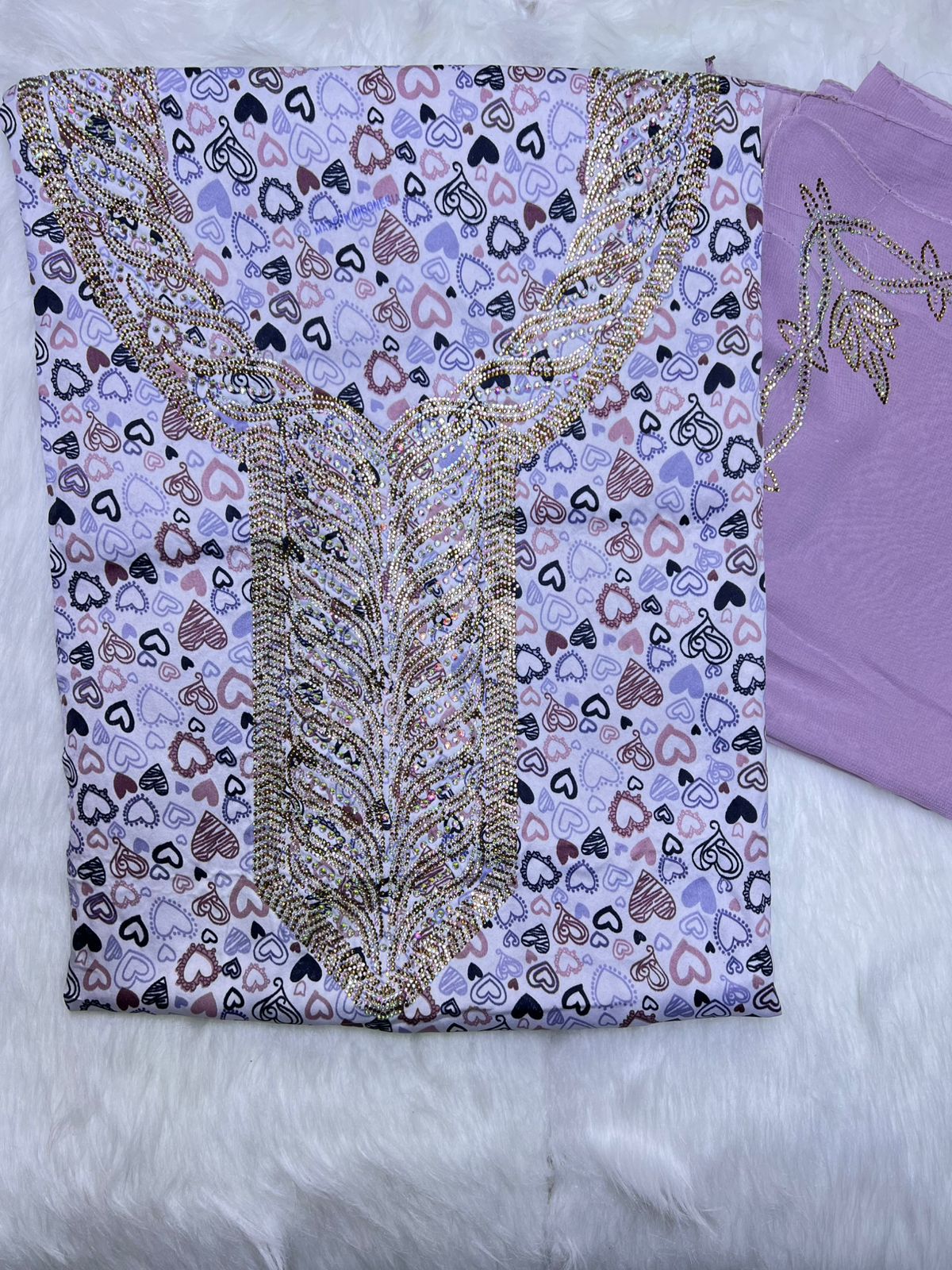 Premium Stone Cotton Mukhawar with shaila (A8)