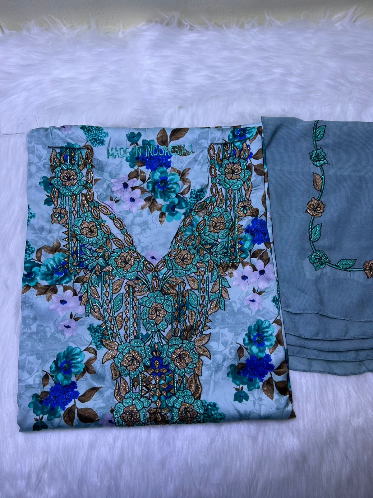 Luxury Embroidered Cotton Mukhawar with shaila ( B 2 CG, PINK)