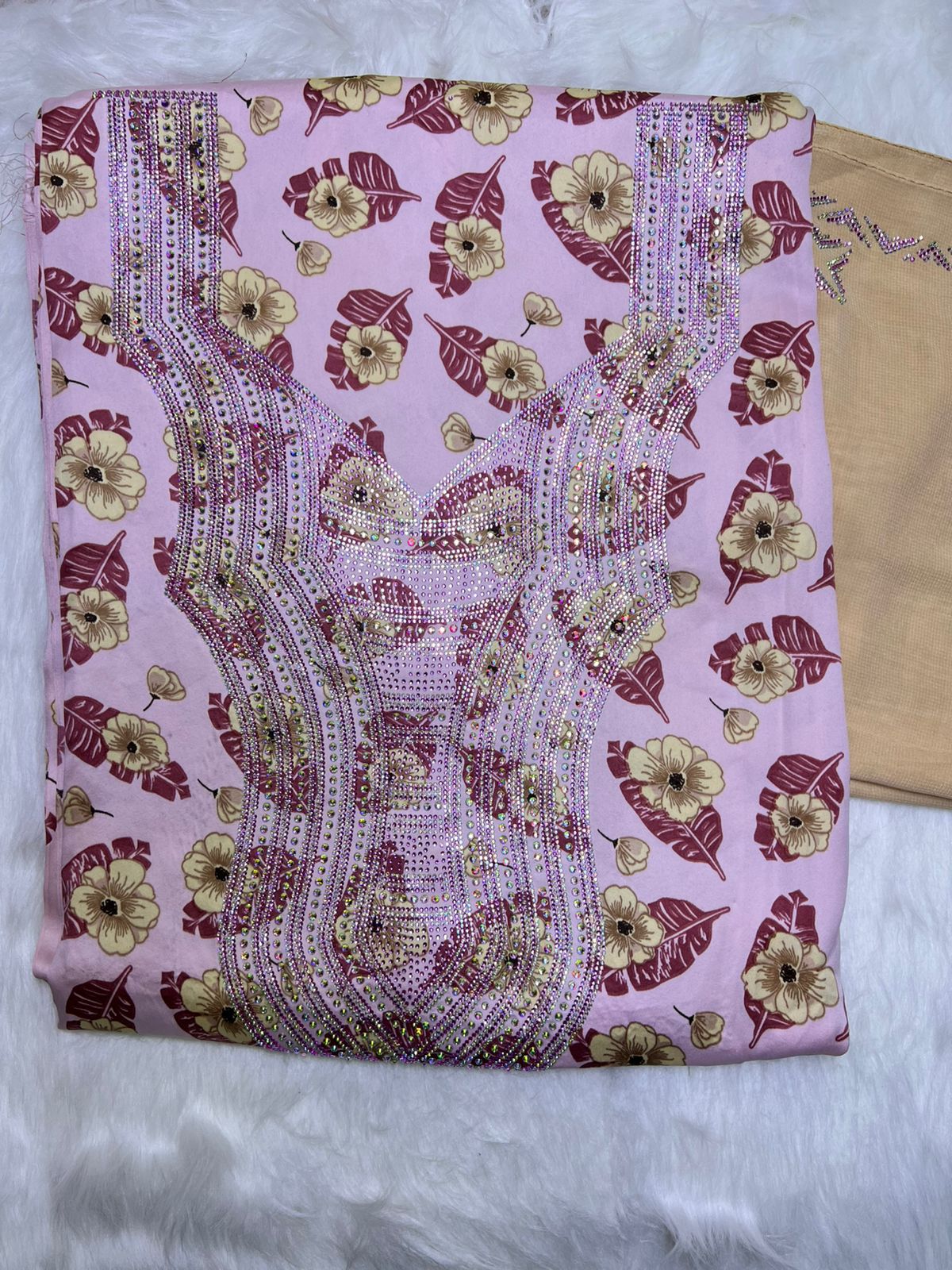 Premium Stone Cotton Mukhawar with shaila (A6)