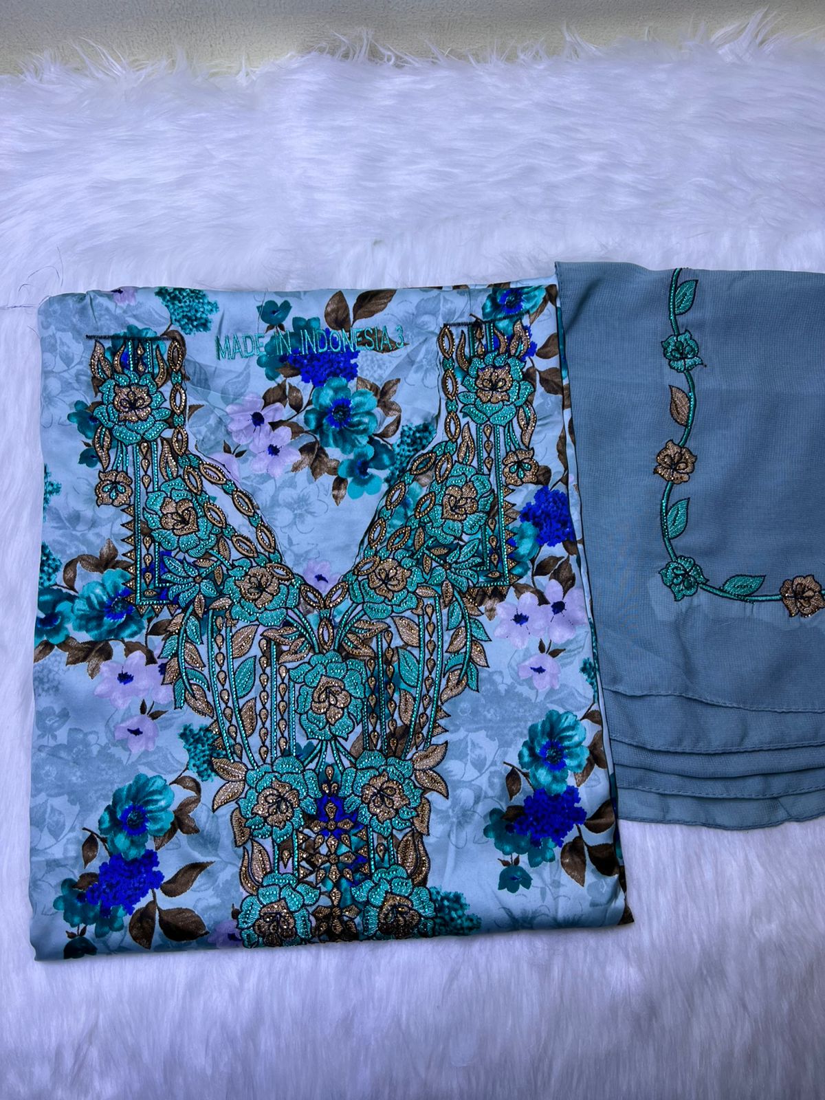 Luxury Embroidered Cotton Mukhawar with shaila ( B 2 CG, PINK)