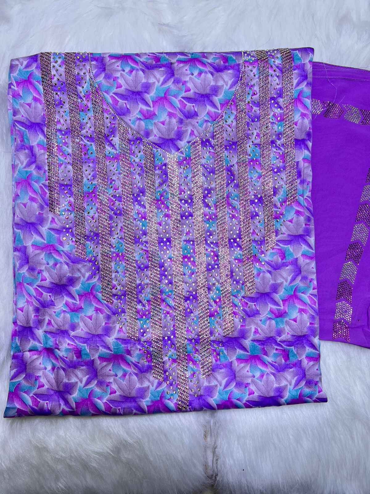 Premium Stone Cotton Mukhawar with shaila (A3)
