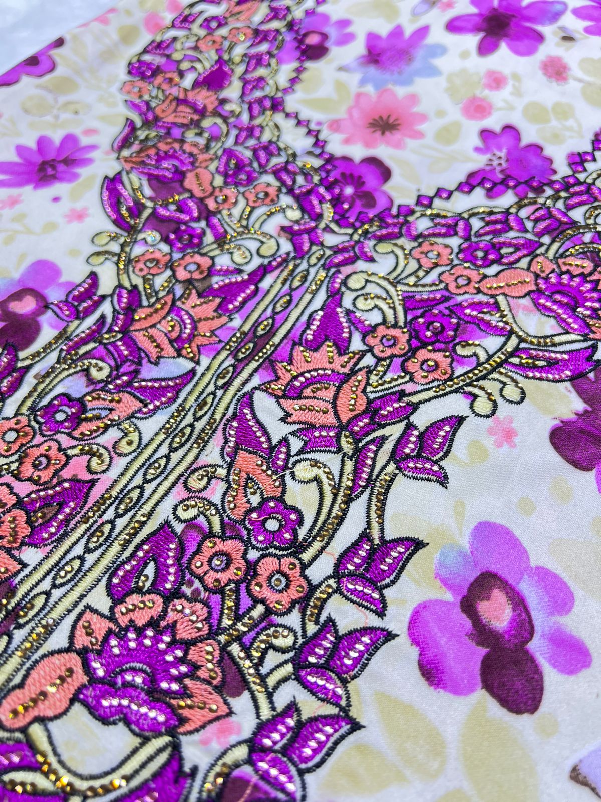 Luxury Embroidered Cotton Mukhawar (C3)