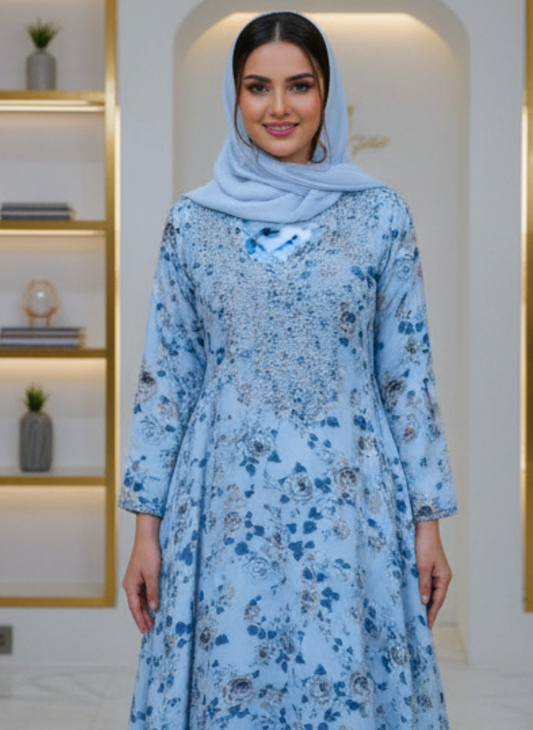 Premium Stone Cotton Mukhawar with shaila (A4)