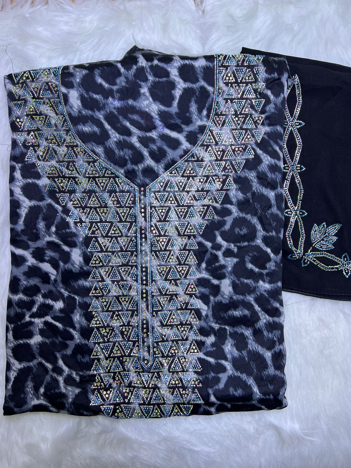 Premium Stone Cotton Mukhawar with shaila (A7)