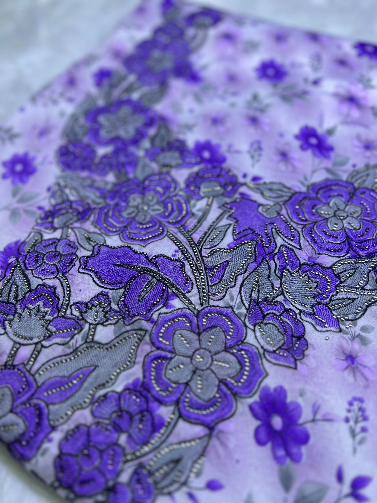 Luxury Embroidered Cotton Mukhawar (C7)