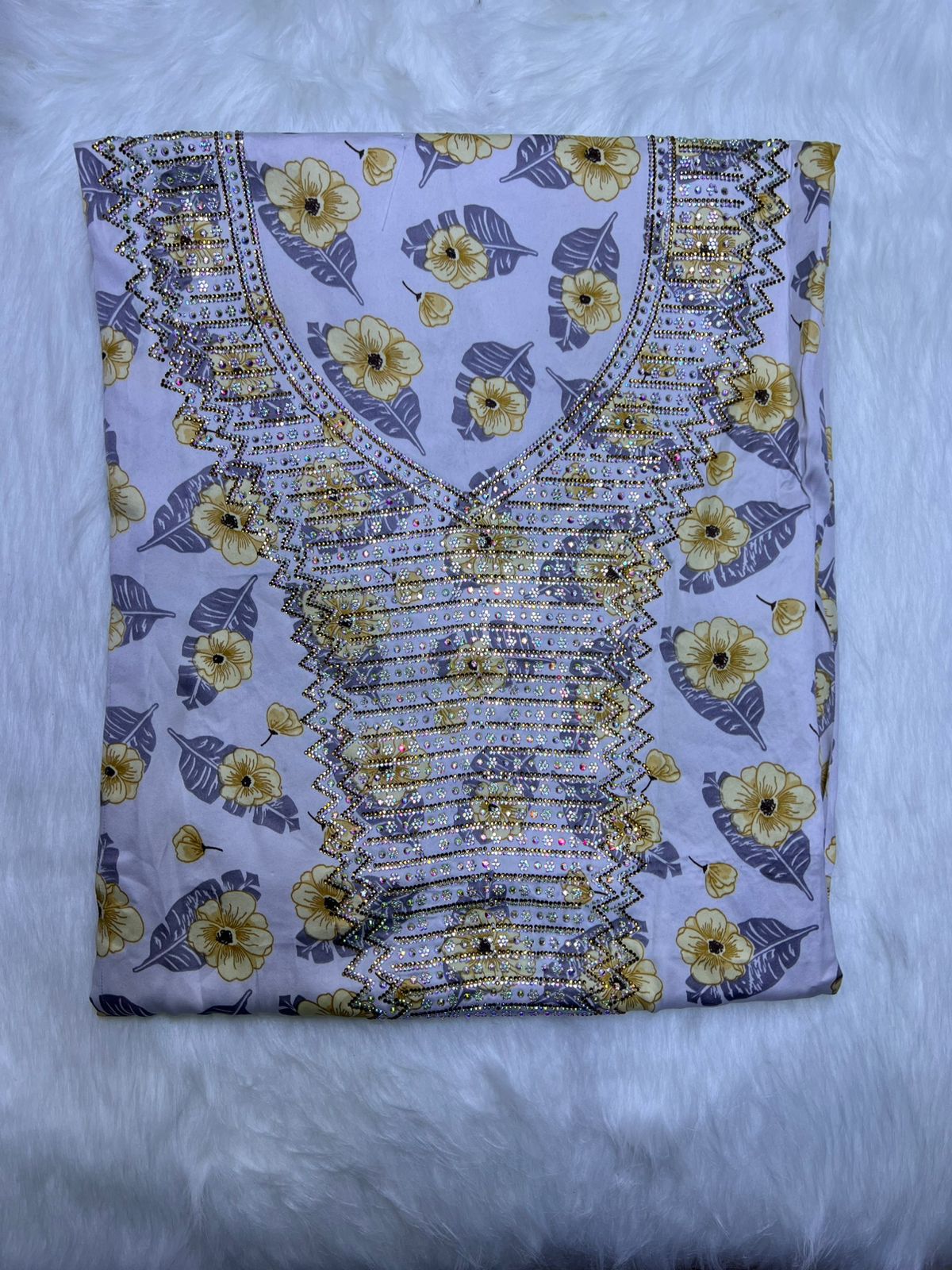 Premium Stone Cotton Mukhawar with shaila (A4)