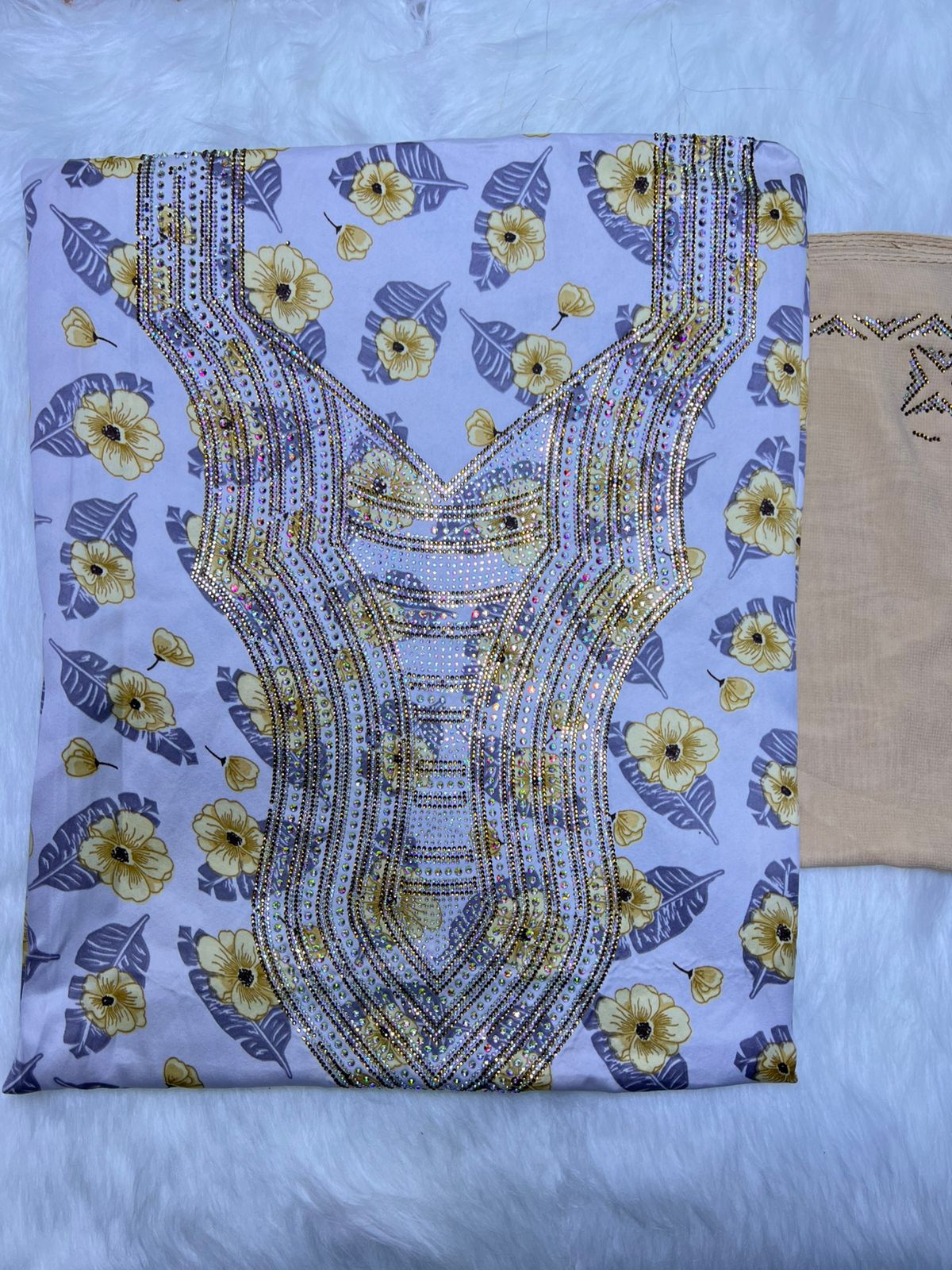 Premium Stone Cotton Mukhawar with shaila (A6)