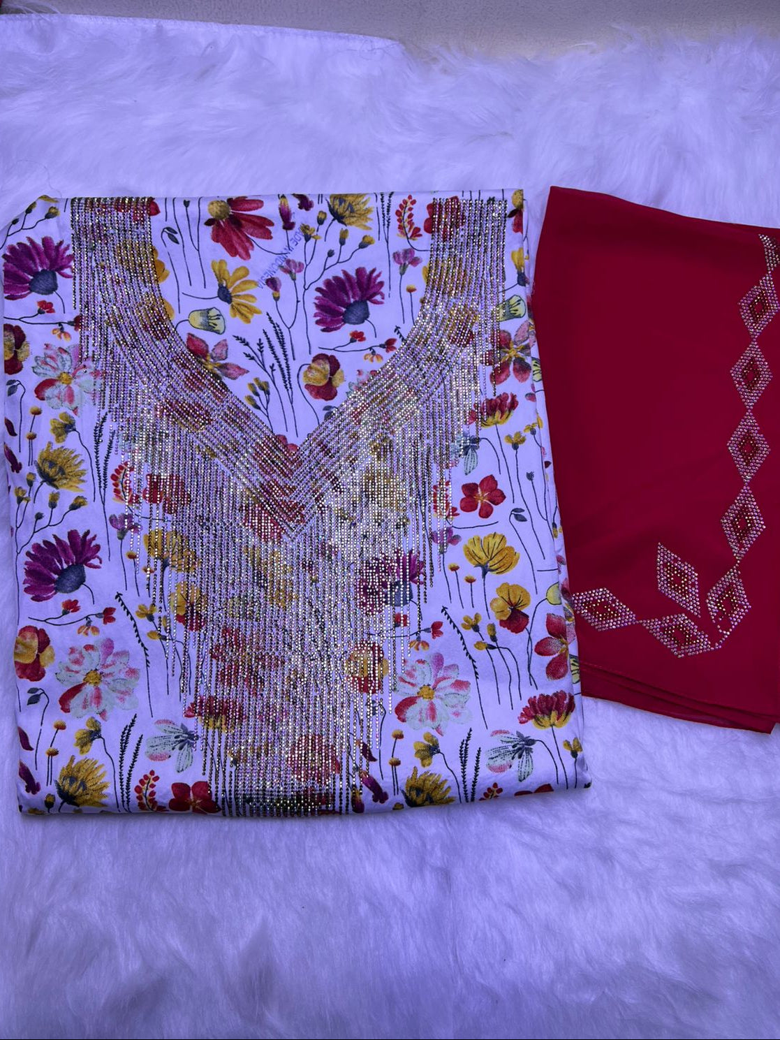 Premium Stone Cotton Mukhawar with shaila (A2)