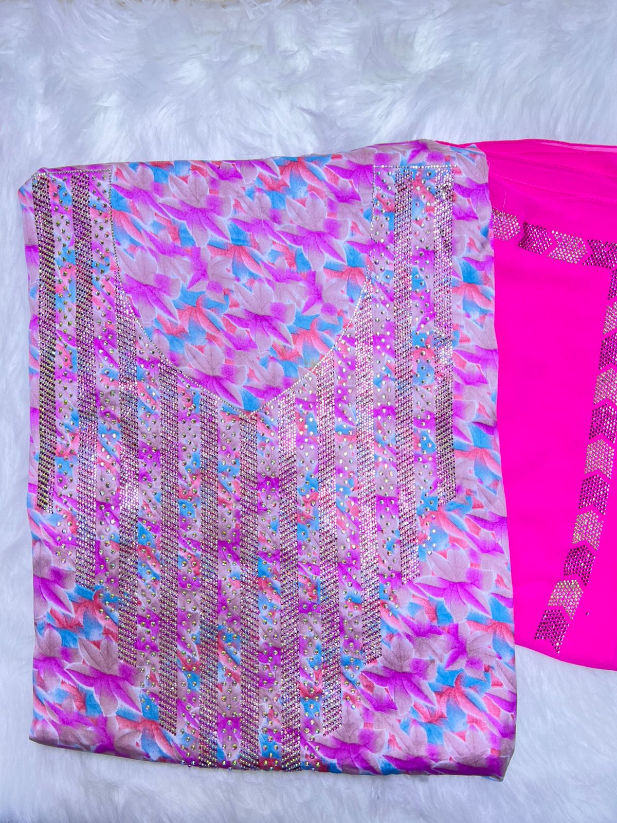 Premium Stone Cotton Mukhawar with shaila (A3)