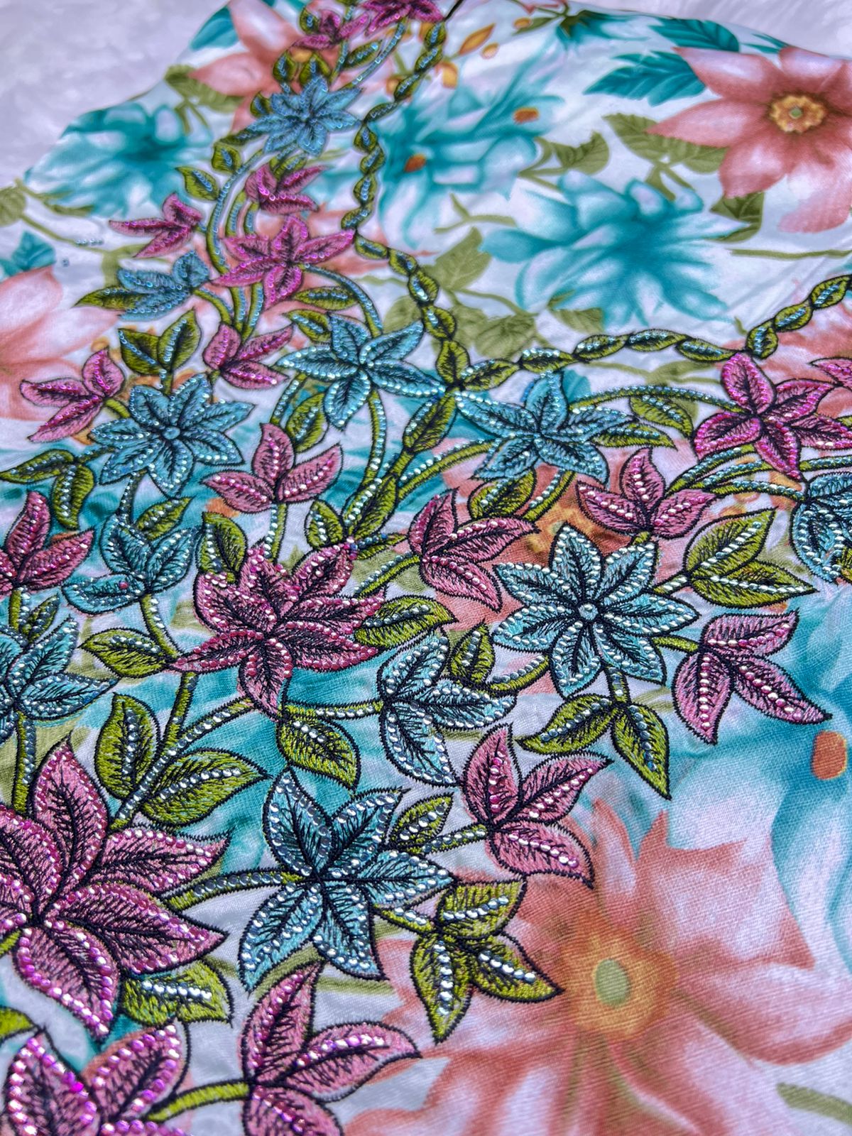 Luxury Embroidered Cotton Mukhawar (C6)