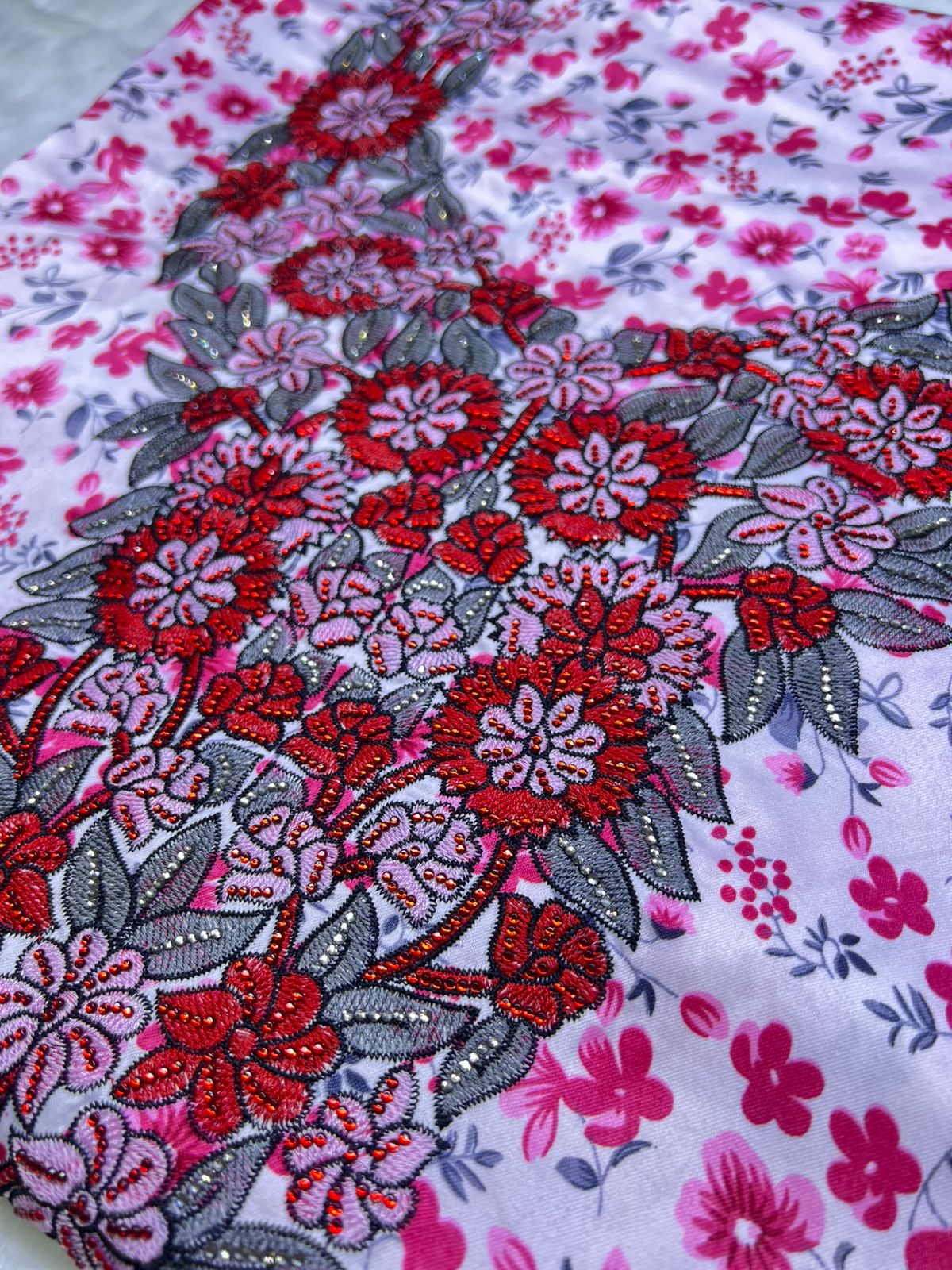 Luxury Embroidered Cotton Mukhawar (C5)