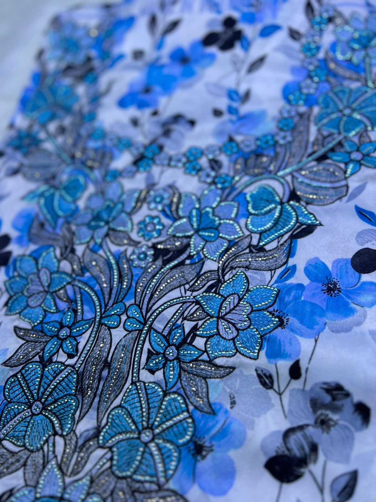 Luxury Embroidered Cotton Mukhawar (C4)