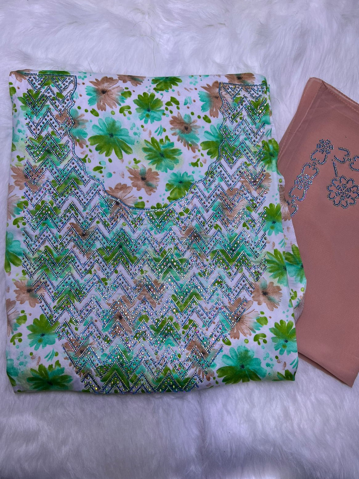 Premium  Stone Cotton Mukhawar with shaila (A1 )