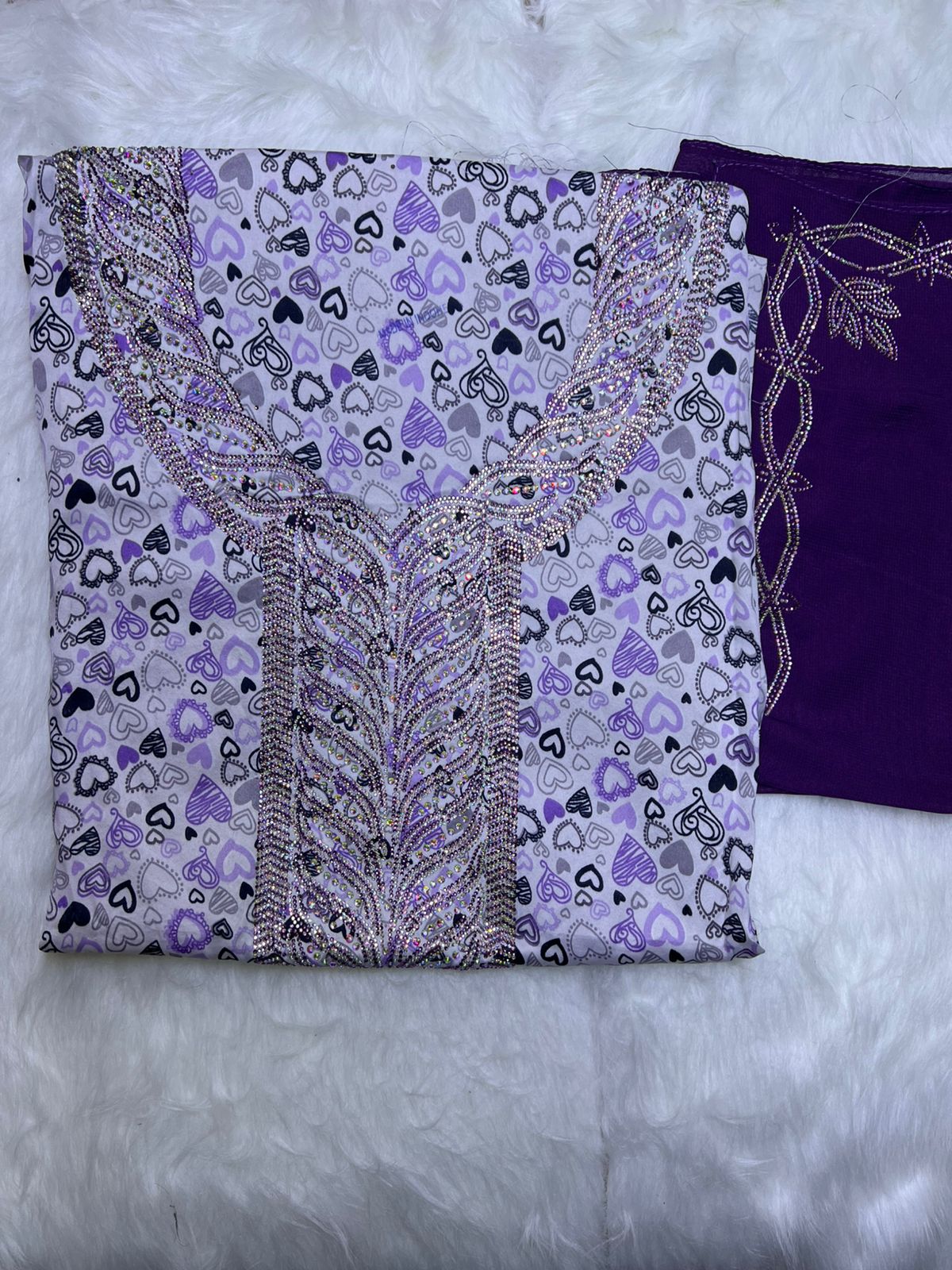 Premium Stone Cotton Mukhawar with shaila (A8)