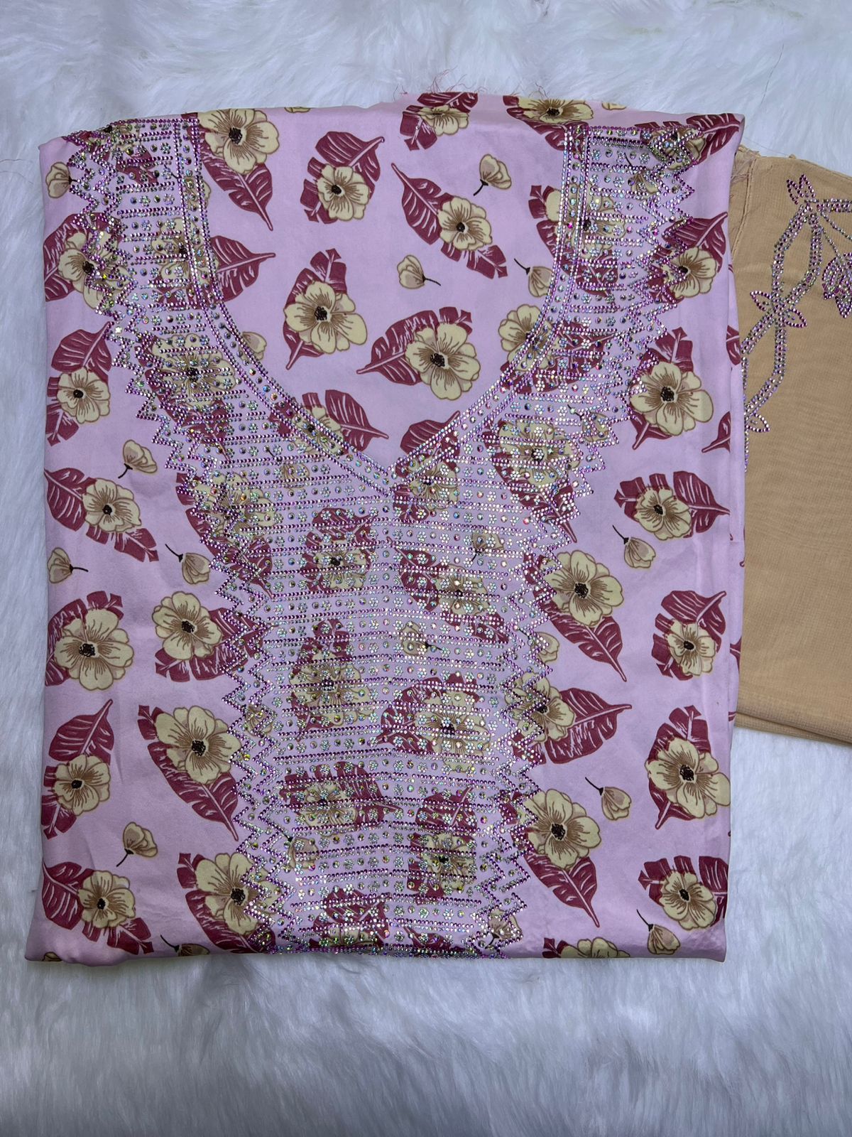 Premium Stone Cotton Mukhawar with shaila (A4)