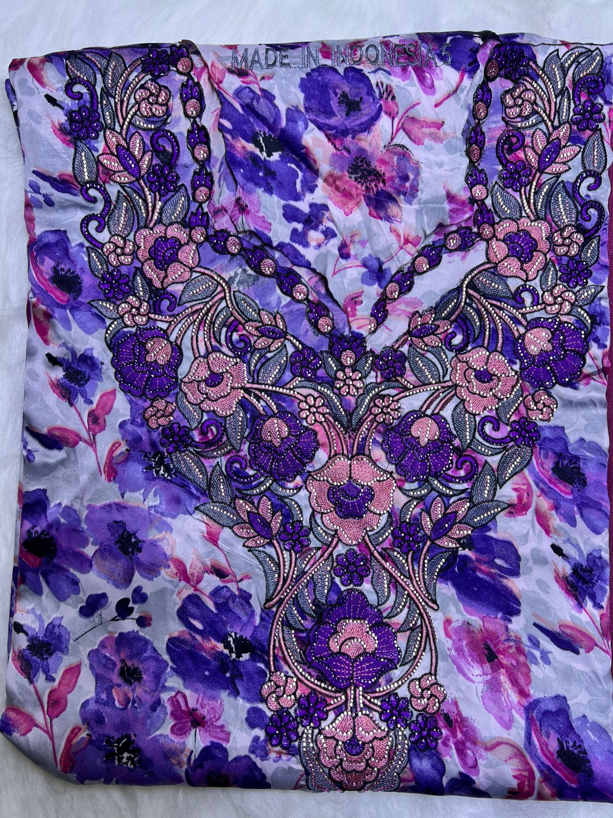 Luxury Embroidered Cotton Mukhawar with shaila (B4)