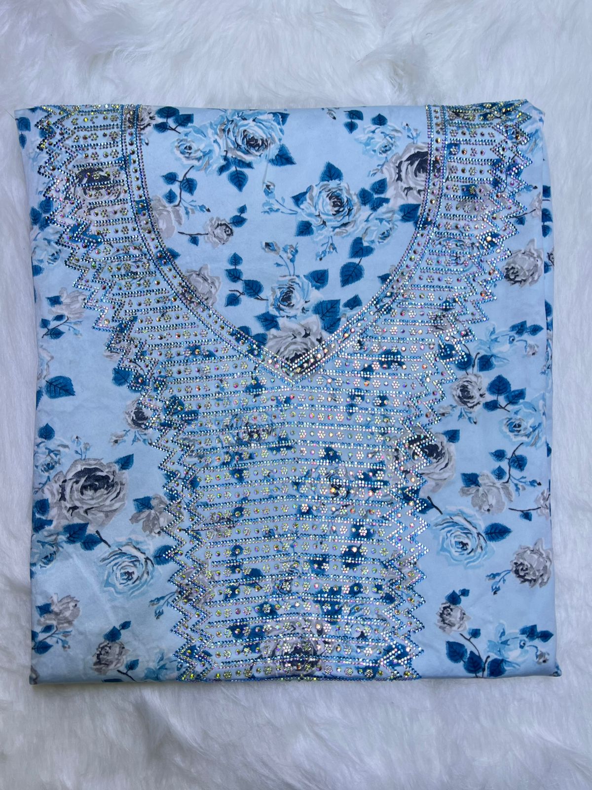 Premium Stone Cotton Mukhawar with shaila (A4)