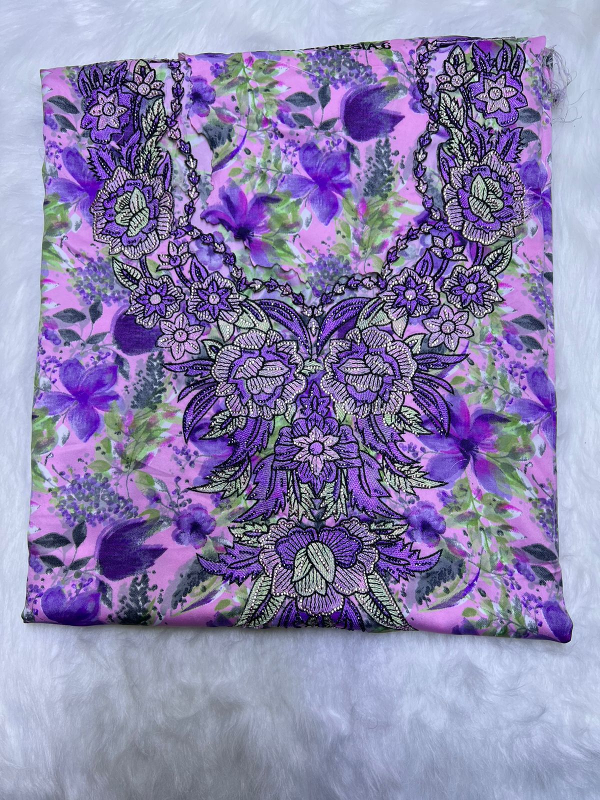 Luxury Embroidered Cotton Mukhawar with shaila (B5)