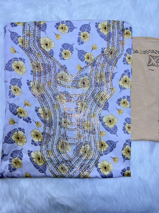 Premium Stone Cotton Mukhawar with shaila (A6)