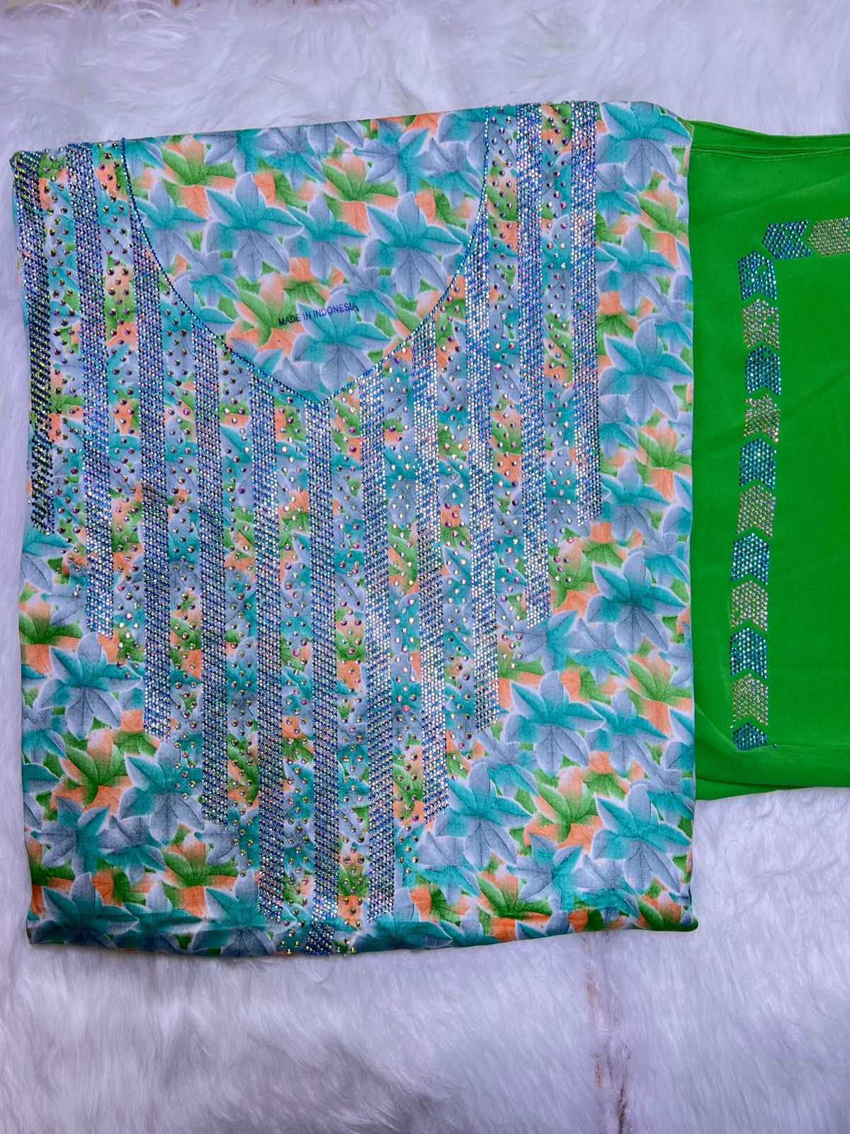 Premium Stone Cotton Mukhawar with shaila (A3)