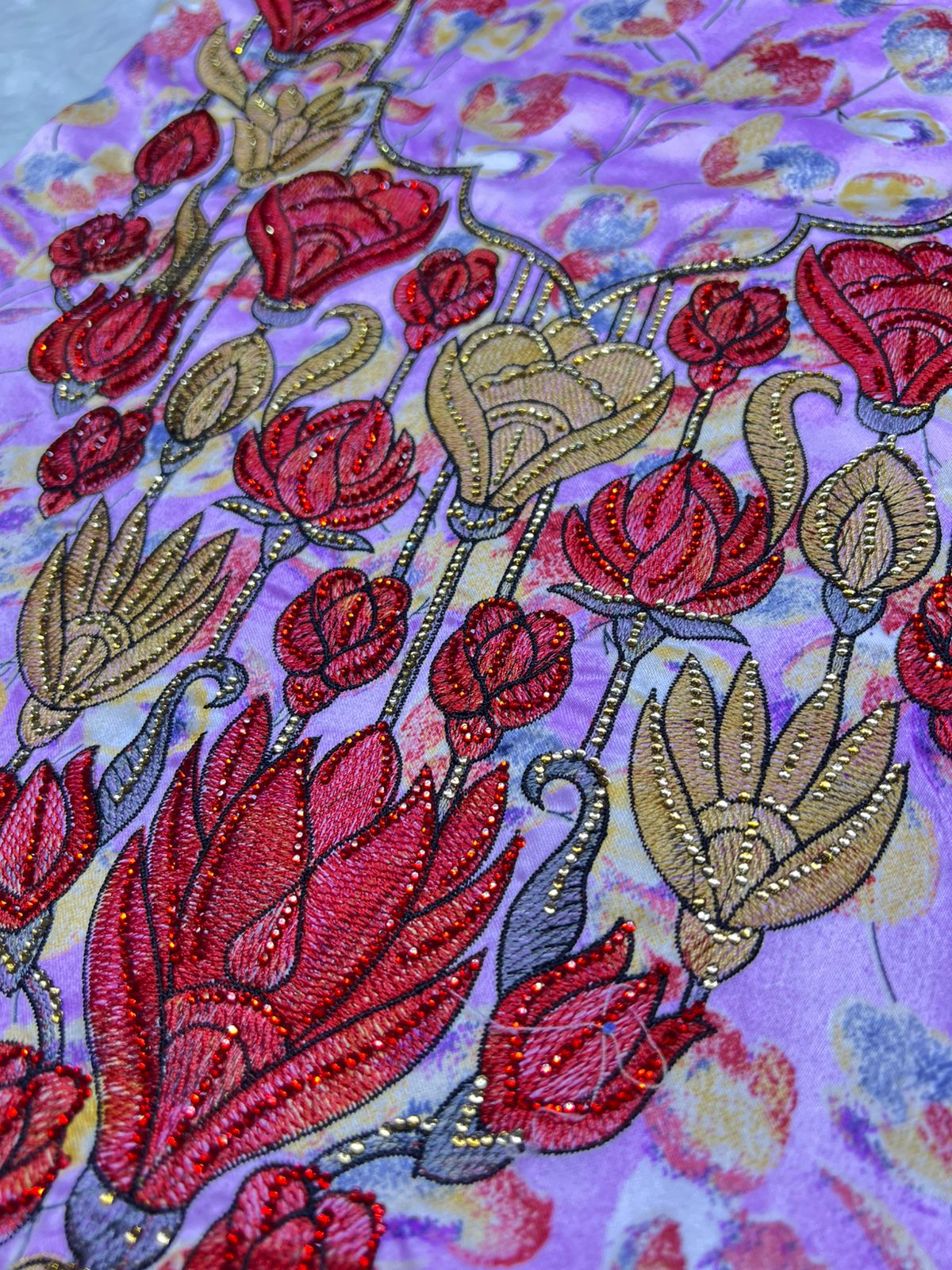 Luxury Embroidered Cotton Mukhawar (C2)