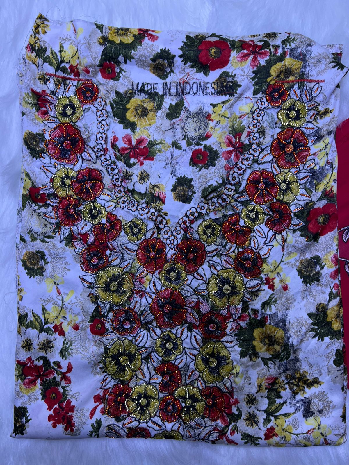 Luxury Embroidered Cotton Mukhawar with shaila (B7 O,R)