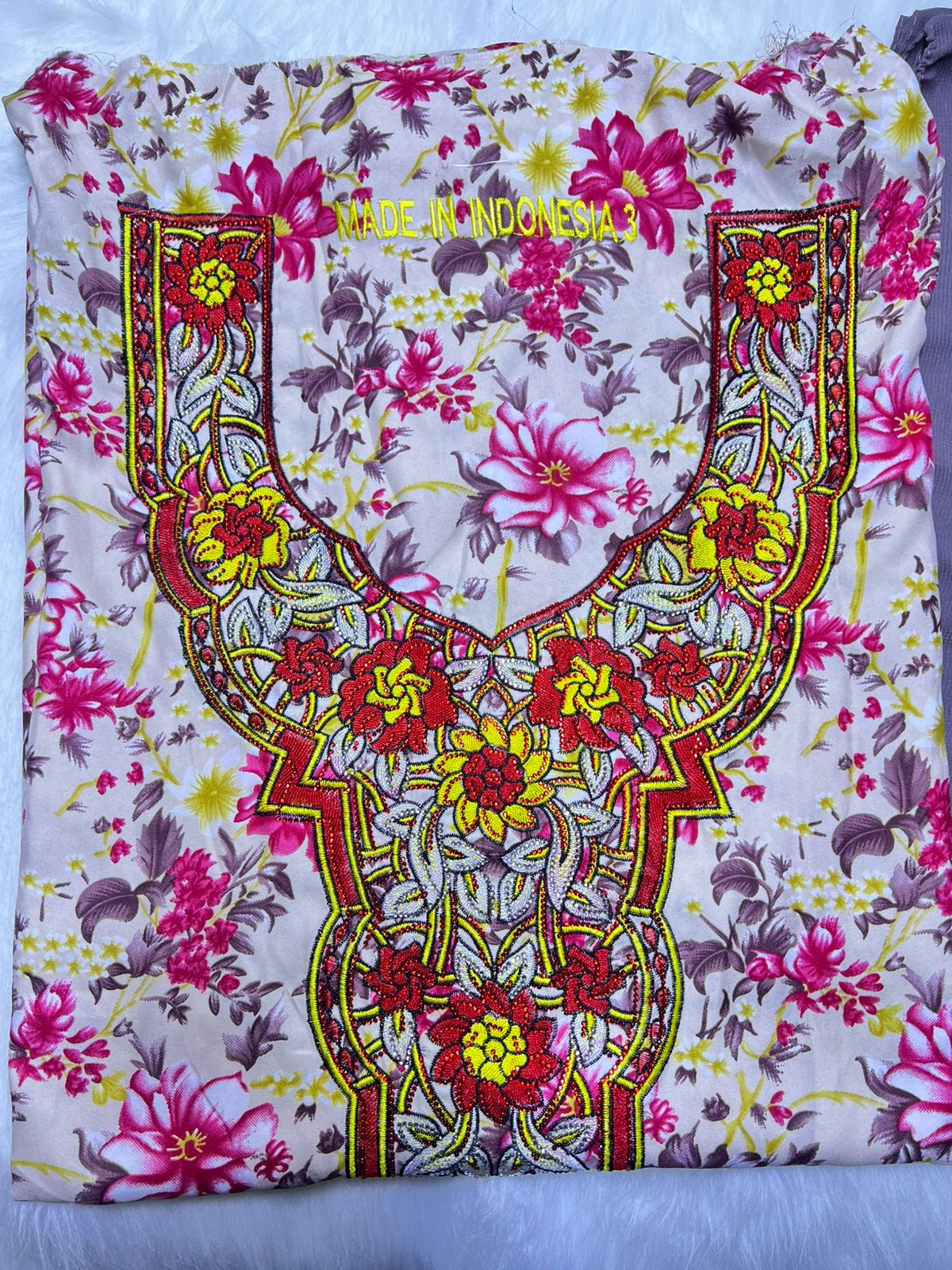 Luxury Embroidered Cotton Mukhawar with shaila (B3)